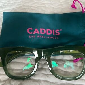 Caddis D28 Green Progressive Reading Glasses, 1.5